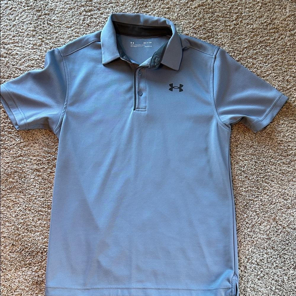 Under Armour Men's Light Gray Polo Shirt